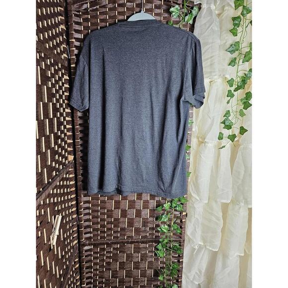 Nirvana Rainbow Smiley Face Graphic Tee Charcoal Gray Band Shirt - Picture 4 of 4